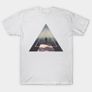 Just Breathe Geometric Modern Art T-Shirt